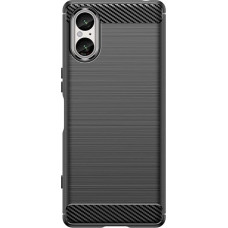 Hurtel Carbon Case for Sony Xperia 5 V - black