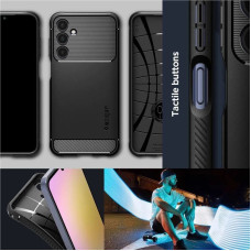 Spigen Rugged Armor case for Samsung Galaxy A25 5G - matte black