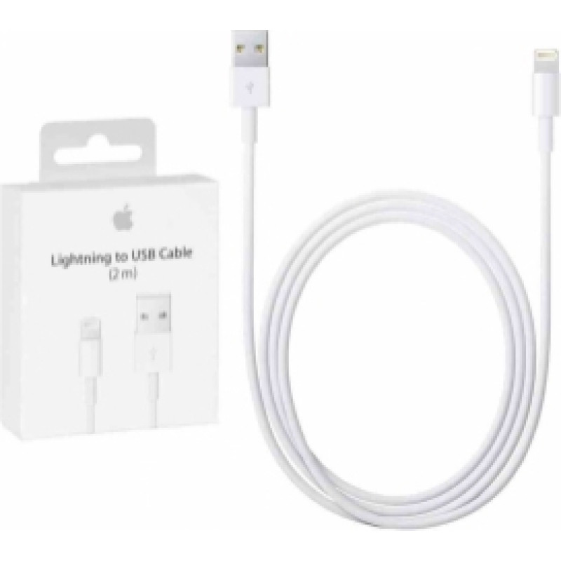 Apple Kabelis Apple USB Male - Apple Lightning Male White 2m