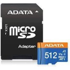 Adata MEMORY MICRO SDXC 512GB W/AD./AUSDX512GUICL10A1-RA1 ADATA