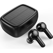 Choetech TWS wireless headphones with solar panel black (BH-T09)