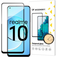 Wozinsky Full Glue Tempered Glass Tempered Glass For Realme 10 9H Full Screen Cover With Black Frame