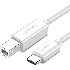 Ugreen printer cable USB-C - USB-B 480Mb/s 1m white (US241)