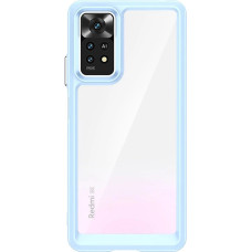 Hurtel Outer Space Case for Xiaomi Poco X5 5G / Redmi Note 12 5G cover with a flexible frame blue