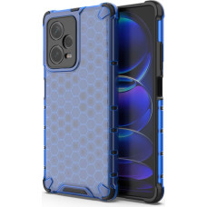 Hurtel Honeycomb case for Xiaomi Redmi Note 12 Pro+ armored hybrid cover blue