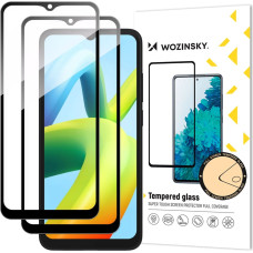 Wozinsky Full Glue Tempered Glass 2x Tempered Glass For Xiaomi Redmi A2 / Redmi A1 9H Full Screen Full Cover With Black Frame