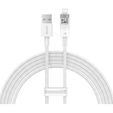 Baseus Explorer Series cable USB - Lightning 2.4A 2 m white (CATS010102)