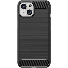 Hurtel Flexible Carbon Case with carbon pattern for iPhone 15 - black