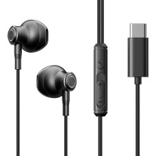 Joyroom TYPE-C Series JR-EC07 USB-C in-ear headphones metal - black