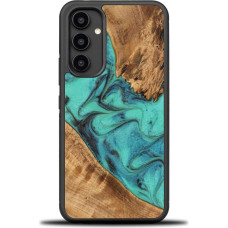 Bewood Wood and Resin Case for Samsung Galaxy A54 5G Bewood Unique Turquoise - Turquoise Black