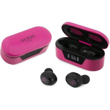 Guess GUTWST31EM TWS Bluetooth headphones + magenta docking station