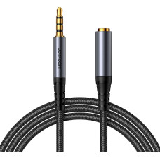 Joyroom stereo audio cable AUX 3.5 mm mini jack (male) - mini jack (female) 1.2 m black (SY-A09)