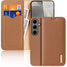 Dux Ducis Hivo case with flap and RFID blocker for Samsung Galaxy S24+ - brown