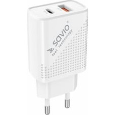 Savio Lādētājs Savio Wall USB charger Quick Charge Power Delivery 3.0 18W