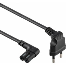 Gembird Power Cord C7 / Angled - Black