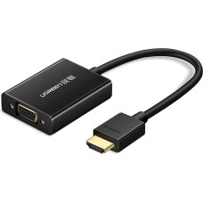 Ugreen cable adapter cable HDMI (male) - VGA (female) black (MM102)