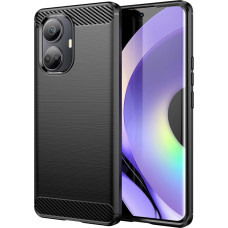 Hurtel Carbon Case case for Realme 10 Pro flexible silicone carbon cover black