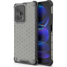 Hurtel Honeycomb case for Xiaomi Redmi Note 12 Pro+ armored hybrid cover black