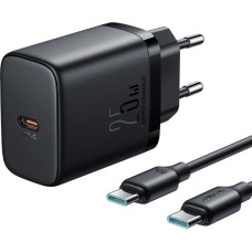 Joyroom JR-TCF11 fast charger up to 25W + USB-C / USB-C cable 1m - black