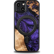 Bewood Wood and Resin Case for iPhone 13 MagSafe Bewood Unique Violet - Purple and Black