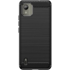 Hurtel Carbon Case silicone case for Nokia C110 - black