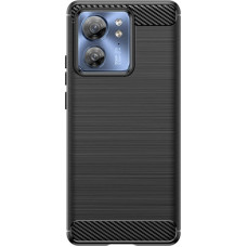 Hurtel Carbon Case silicone case for Motorola Edge 40 - black