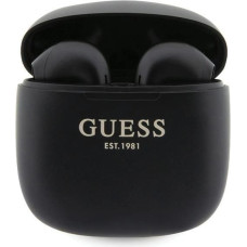 Guess True Wireless Script Logo BT5.3 Stereo Earphones Black