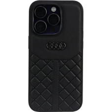 Audi Genuine Leather iPhone 14 Pro 6.1" black/black hardcase AU-TPUPPCIP14P-Q8/D1-BK