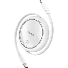 Baseus Free2Draw Mini USB-C - USB-C 100W 1m retractable cable - white