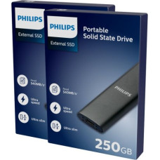 Philips External SSD 250GB Ultra speed Space grey