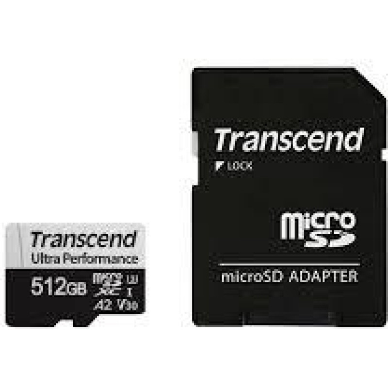 Transcend MEMORY MICRO SDXC 512GB W/A/TS512GUSD340S TRANSCEND