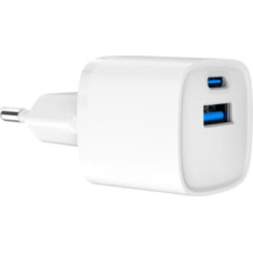 Gembird Lādētājs Gembird USB Type-C + USB Type-A White