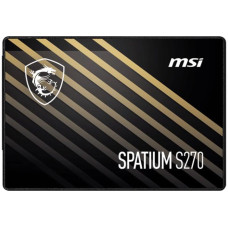 MSI SSD|MSI|SPATIUM S270|240GB|SATA|3D NAND|Write speed 400 MBytes/sec|Read speed 500 MBytes/sec|2,5