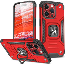 Wozinsky Ring Armor iPhone 15 Pro iPhone 15 Pro Ring Armor Case - Red