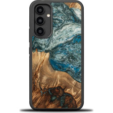 Bewood Wood and resin case for Samsung Galaxy A54 5G Bewood Unique Planet Earth - blue-green