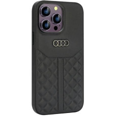 Audi Genuine Leather case for iPhone 14 Pro Max 6.7" - black AU-TPUPCIP14PM-Q8/D1-BK