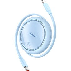 Baseus Free2Draw Mini USB-C - USB-C 100W 1m retractable cable - blue