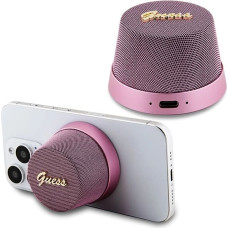 Guess Magnetic Script Metal Bluetooth speaker - pink