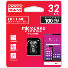 Goodram 32GB microSDHC class 10 UHS I + Adapter