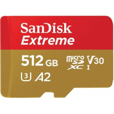 Sandisk Atmiņas karte SanDisk Extreme microSDXC 512GB + Adapter