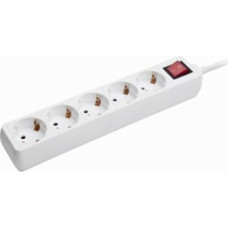 Gembird Pagarinātājs Gembird Power Cube Surge Protector 5 Sockets 1.8m White