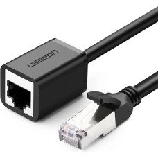 Ugreen Extension Network Cable Internet Ethernet Patchcord RJ45 F/UTP Cat. 6 1000Mbps 0.5m Black (NW112)