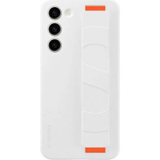 Samsung Silicone Grip Cover Case for Samsung Galaxy S23+ silicone case with wrist strap white (EF-GS916TWEGWW)