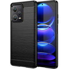 Hurtel Carbon Case case for Xiaomi Redmi Note 12 Pro+ flexible silicone carbon cover black