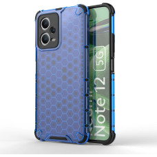 Hurtel Honeycomb case for Xiaomi Redmi Note 12 5G / Poco X5 5G armored hybrid case blue