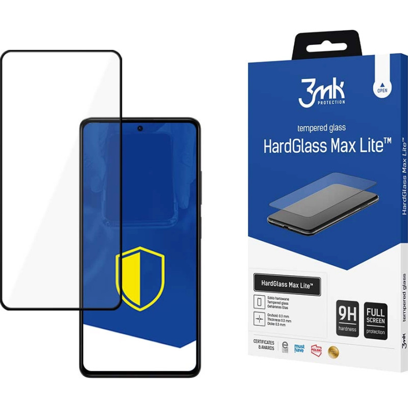 3Mk Protection 9H 3mk HardGlass Max Lite™ glass on Poco X5 Pro 5G