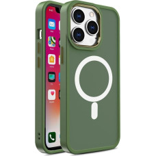 Hurtel Armored magnetic iPhone 14 Plus MagSafe Color Matte Case - green