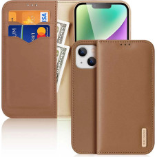 Dux Ducis Hivo iPhone 15 Plus wallet case with RFID blocking - brown