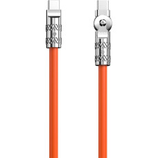 Dudao L24CC angled USB-C - USB-C cable 120W 1m adjustable - orange