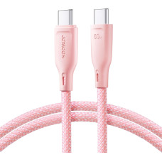 Joyroom SA34-CC3 USB-C - USB-C PD cable 60W 480Mb/s 1m - pink